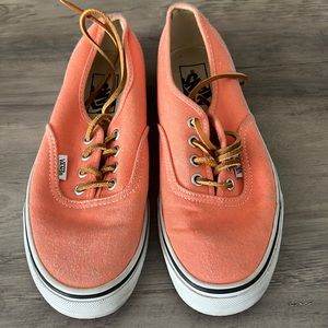 Light orange vans size 7.5
